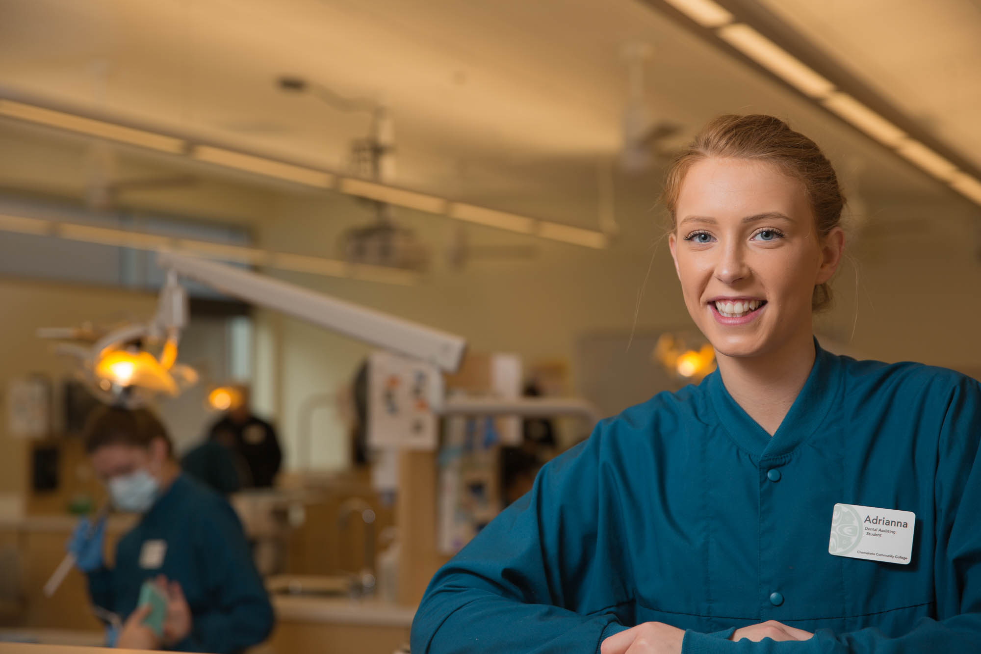 Dental Assistant working on a dental office